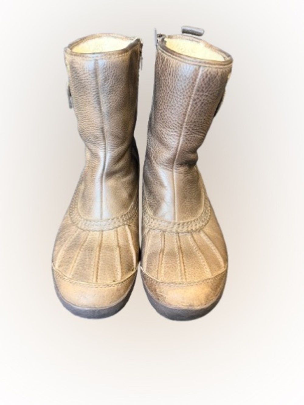 UGG Paladin Waterproof Duck Boots Brown Leather eVent Shearling US 8 (Estimated)